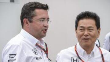 Yasuhisa Arai, junto a Eric Boullier.