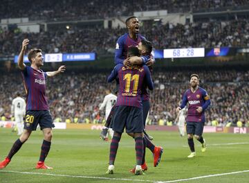 Gol 0-2 ¡¡VARANE MARCA EN PROPIA PUERTA!! ¡Buen balón de Semedo a la espalda de la defensa para Dembélé, se interna en el área y el central, en el segundo palo, se acaba metiendo el balón en su meta en su intento de despeje ante Suárez!