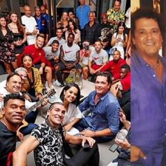 Carlos Vives cantó junto a los jugadores del Barcelona