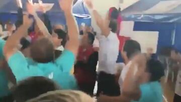 El festejo de los 'Cóndores' tras el oro en Cochabamba 2018