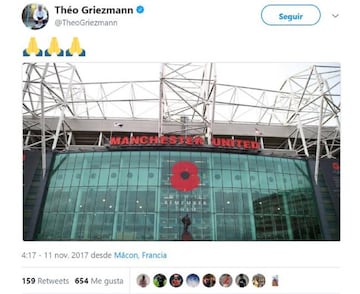 El tuit borrado de Theo, hermano del atlético Griezmann