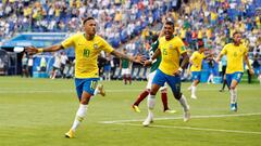 Soccer Football - World Cup - Round of 16 - Brazil vs Mexico - Samara Arena, Samara, Russia - July 2, 2018  Brazil&#039;s Neymar celebrates scoring their first goal   REUTERS/Carlos Garcia Rawlins     TPX IMAGES OF THE DAY