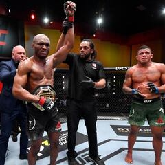 Usman beats Burns with TKO and makes history