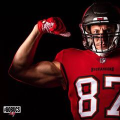 Las primeras imágenes de Rob Gronkowski con los Buccaneers