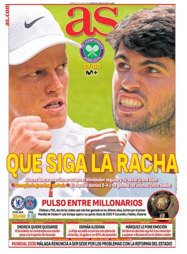 Las portadas de AS de julio