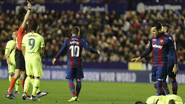 Erick Cabaco fue expulsado ante el Barcelona y no podrá estar en el siguiente compromiso liguero de los granota ante el Rayo Vallecano.