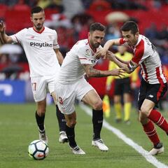 1x1 del Sevilla: Layún poco a poco mejora su rendimiento