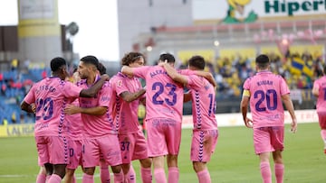26/10/2024 FUTBOL PRIMERA DIVISION TEMPORADA 24/25 PARTIDO UD LAS PALMAS - GIRONA Jugada gol alex Muñoz 1-0