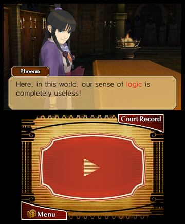 Captura de pantalla - El Profesor Layton vs. Phoenix Wright: Ace Attorney (3DS)