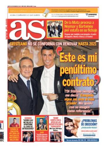 Las portadas de AS de noviembre