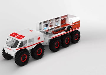Si los rescates requieren de actuaci¨®n inmediata, The Ark Medical se ha pensado para actuar en desastres naturales del estilo de inundaciones, incendios o terremotos.