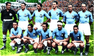 La formación campeona del Mundo de 1934.