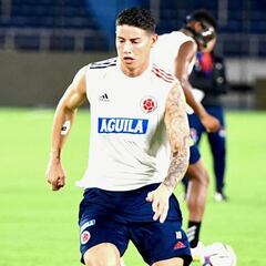 La Selección Colombia prepara el partido en el Metropolitano