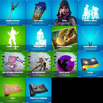 Todos los objetos cosm&eacute;ticos nuevos del parche 20.10 de Fortnite