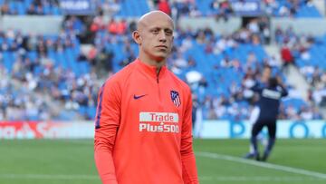 Víctor Mollejo, jugador del Atlético. Lo quiere cedido el Mallorca.