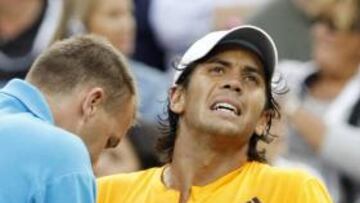 DOLORIDO. Fernando Verdasco se ha resentido físicamente de la dura gira americana de pista dura. Tiene una microrotura de fibras en el abdominal y fuertes dolores en el pie a causa de un callo.