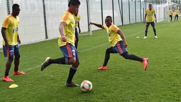 Selecci&oacute;n Colombia Sub 20 entrena pensando en su debut en el Mundial