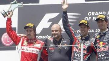 Victoria de Vettel por delante de Alonso y Webber