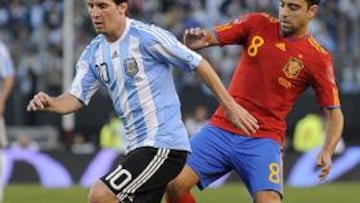 <b>GOLEADA.</b> Argentina goleó a España en el último amistoso que jugaron en Buenos Aires.