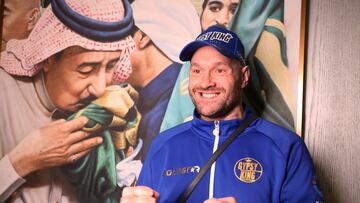 Tyson Fury en Riyadh para su combate con Francis Ngannou.