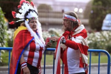 La celebración en la plaza de Neptuno