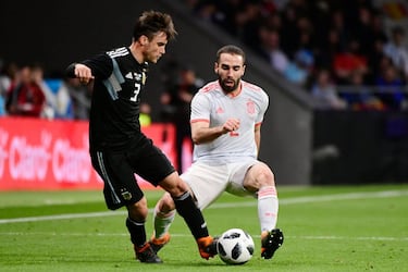 Dani Carvajal en el España-Argentina. 180 minutos. 2.898 km.
