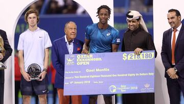 Monfils se hace con el título en Doha a la cuarta oportunidad