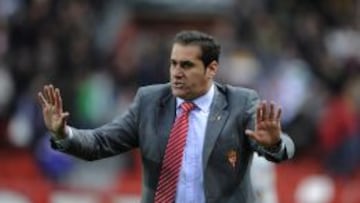 El entrenador del Sporting de Gijón, José Ramón Sandoval.