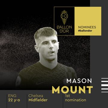 Mason Mount, jugador del Chelsea.