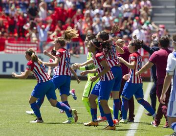 Atlético Madrid Women's first league title - in pictures