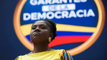 Colombian vice-presidential candidate Francia Marquez attends the registration of her candidacy at the National Registry of Civil Status in Bogota, Colombia, March 25, 2022. REUTERS/Mariano Vimos NO RESALES. NO ARCHIVES.