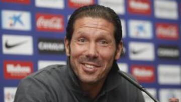 El técnico del Atlético de Madrid, Simeone.