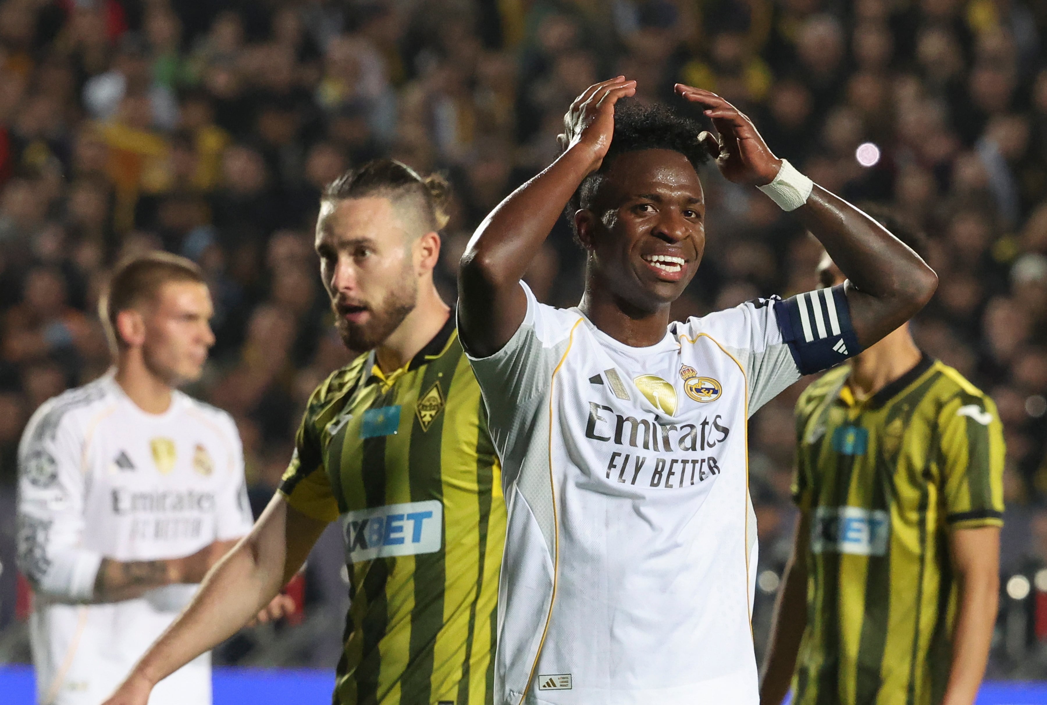 El enfado de Vinicius fue con Mastantuono