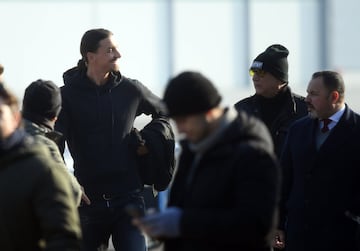 Ibrahimovic arrives in Milan: photogallery