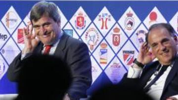 Miguel Cardenal, presidente del CSD, y Javier Tebas, presidente de la LFP.