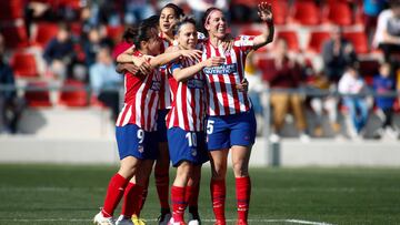 Jugadoras del Atlético.