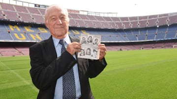 Justo Tejada, histórico exfutbolista del FC Barcelona que estuvo en el once que estrenó el Camp Nou, falleció el 31 de enero con 88 años. Además de ocho cursos en el primer equipo blaugrana, al que llegó en la temporada 1953/1954, también jugó en Real Mad