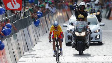Raúl Alarcón en la pasada Volta a Portugal.