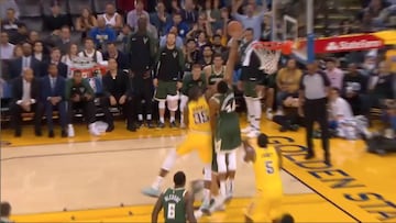 La imagen del 'meneo' a los Warriors: los 2 taponazos que se llevó Durant