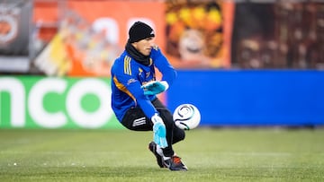 Nahuel Guzman of Tigres during the round one first leg match between Forge FC and Tigres UANL as part of the CONCACAF Champions Cup 2026, at Hamilton Stadium on February 03, 2026 in Hamilton, Ontario, Canada.