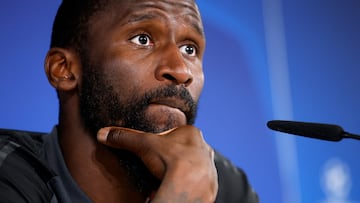 Soccer Football - Champions League - Real Madrid Press Conference - Ciudad Real Madrid, Valdebebas, Madrid, Spain - April 8, 2024
Real Madrid's Antonio Rudiger during the press conference REUTERS/Juan Medina