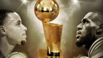 Cara a cara. Stephen Curry y LeBron James lucharán por el trofeo Larry O’Brien de la NBA.