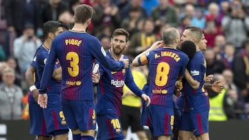 El Barcelona est¨¢ a una victoria de ser campe¨®n de Liga