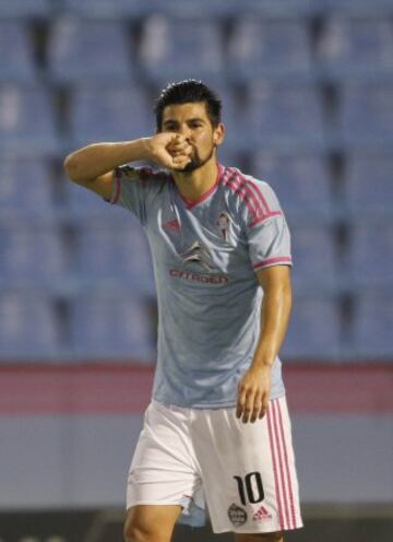 1-0. Nolito celebró el primer tanto.