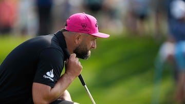 John Rahm durante un torneo.