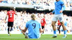El Manchester City-Manchester United en 16 imágenes