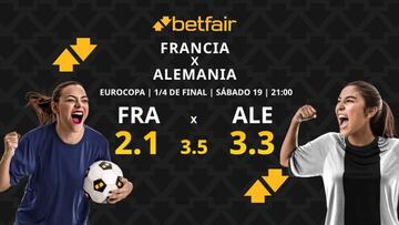 Francia vs. Alemania: horario, dónde ver, pronósticos y cuadro