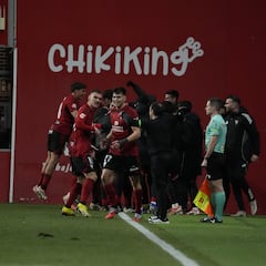 CD Mirandés 2 - 1 Málaga CF: resumen, goles y resultado