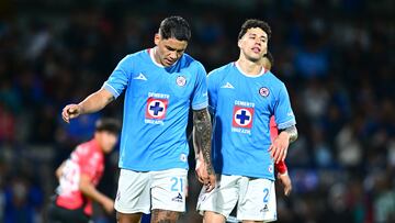 during the 1st round match between Cruz Azul and Atlas as part of the Liga BBVA MX, Torneo Apertura 2024 at Olimpico Universitario Stadium on January 11, 2024 in Mexico City, Mexico.