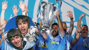 El momento en el que Oasis suena en el festejo del Manchester City